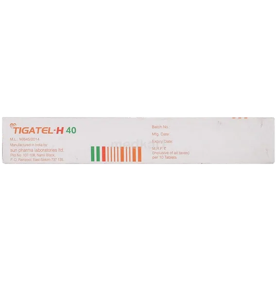 tigatel h 40mg tablet 10's